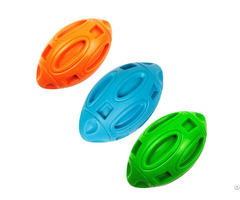 Rubber Sounding Rugby Ball High Quality Pet Teething Supplies Resistant To Biting And Gnawing