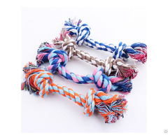 Puppy Training Supplies Colorful Pet Cotton Rope Toy