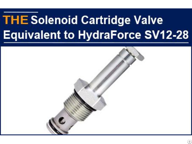 Hydraulic Solenoid Cartridge Valve Equivalent To Hydraforce Sv12 28