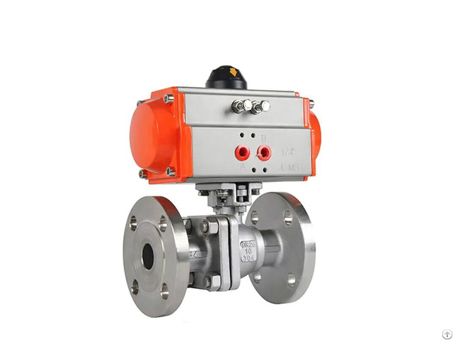 Two Way Pneumatic Ball Control Valve F316 F304 1 2 8 Inch