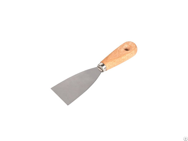 Scraping Knife With Flat Wooden Handle