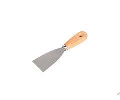 Scraping Knife With Flat Wooden Handle