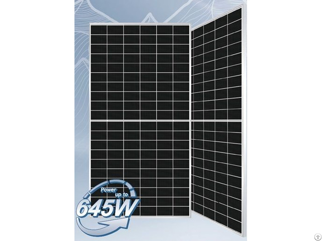 580w 600w Hjt Bifacial Half Cell Double Glass Mono Crystalline Solar Modules