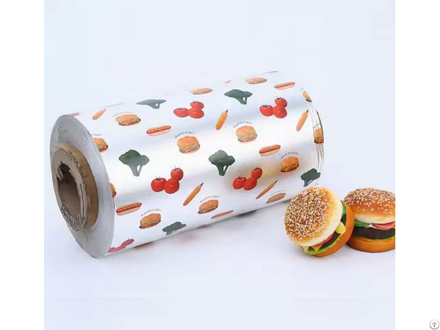 Customized Printed Aluminum Foil For Sandwich Hamburger Packaging 8011 1235