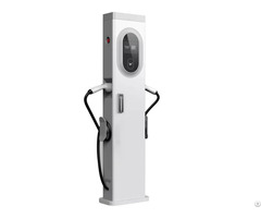 Pedestal Ac Ev Chargers Dual Port 22kw 44kw 32a Ocpp1 6