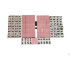 High Quality Party Game Melamine Custom American Mahjong Pink