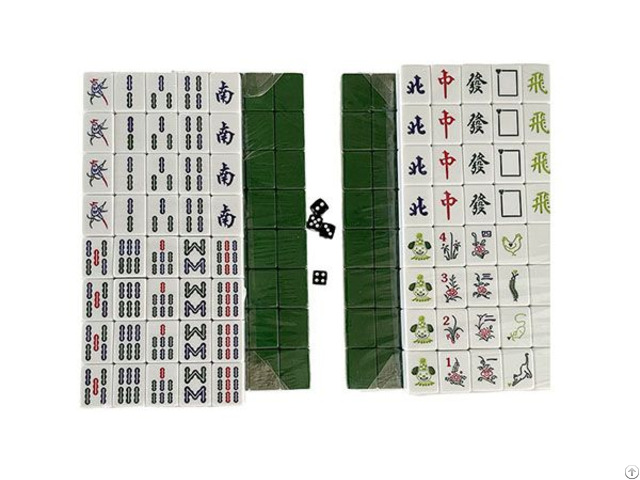 Green Malaysia Customized Melamine Board Games Party Entertainment Mahjong