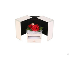 Valentine Day Wedding Rose Soap Gift Box With Drawer