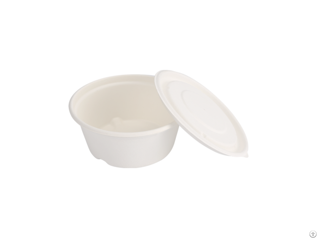 Middle Bowl Bagasse With Lid