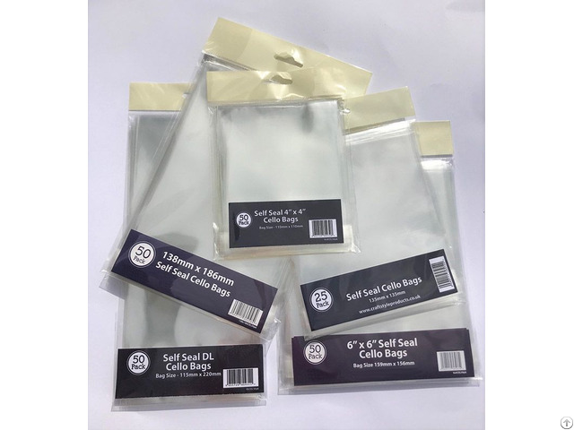 Factory Price Self Seal Clear Cellophane Bag