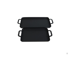 Stove Top Double Burner Carbon Steel Flat Griddle