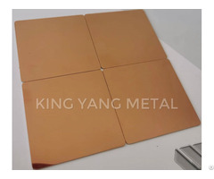 Ti Rosegolden Mirror Stainless Steel Sheet