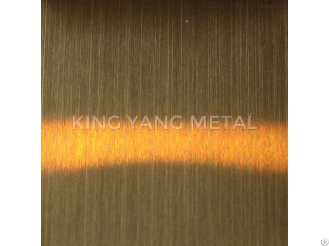 Stainless Steel Sheet Titanium Gold Hairline