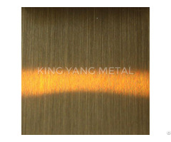 Stainless Steel Sheet Titanium Gold Hairline