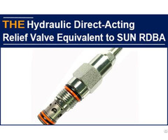 Hydraulic Direct Acting Relief Valve Equivalent To Sun Rdba