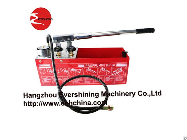 Handle Water Pressure Test Pump