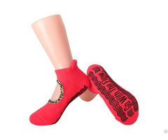 Custom Mary Jane Yoga Socks With Grips