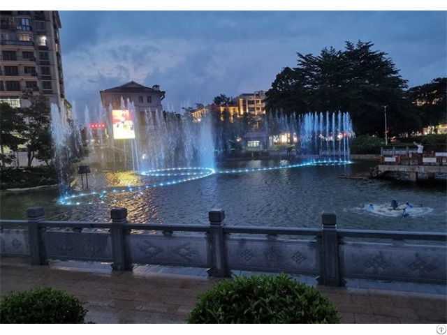 Wenming Lake Musical Fountain Completed Successfully China