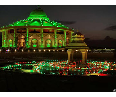 Chennai Gruji Temple Lotus Shape Music Dancing Water Fountain India