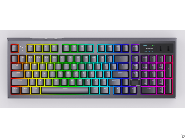 Rgb Lighting Mechanical Gaming Keyboard 101 Keys Black