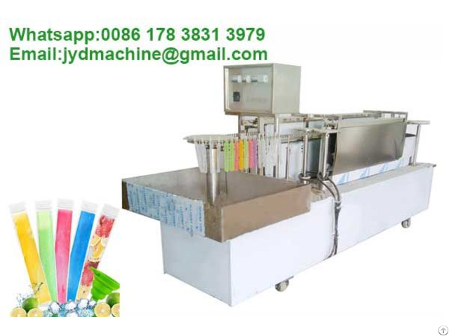 Injecting Ice Pop Jelly Filling Sealing Machine With Plastic Soft Tube