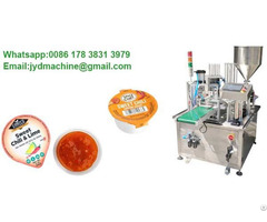 Fully Automatic Rotary Portion Cup Filling And Sealing Machine For Sauce