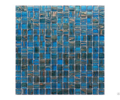 Dot Mounted Glass Pool Mosaics 20x20mm