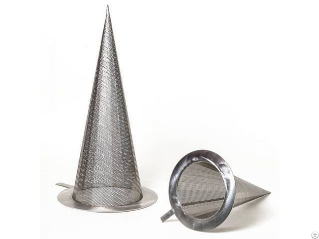 Stainless Steel Wire Mesh Temporary Cone Strainers