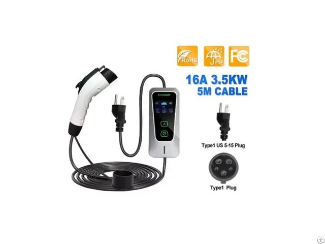 Ac Ev Charger 16a Ccs2 Ip54 220v 5 Meters