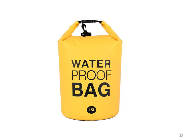 15l Outdoor Rolling Top Waterproof Dry Tube Bag For Water Sports