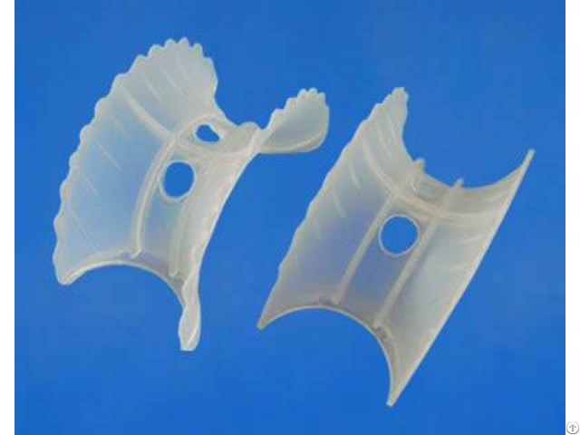 Plastic Super Intalox Saddle Rings For Scrubber Towers