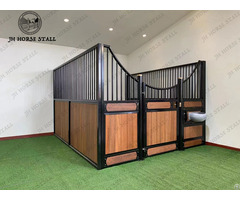 Jh Stable Factory 12’ Elegant European Horse Stall Bamboo Panel Hot Dip Galvanized Fence