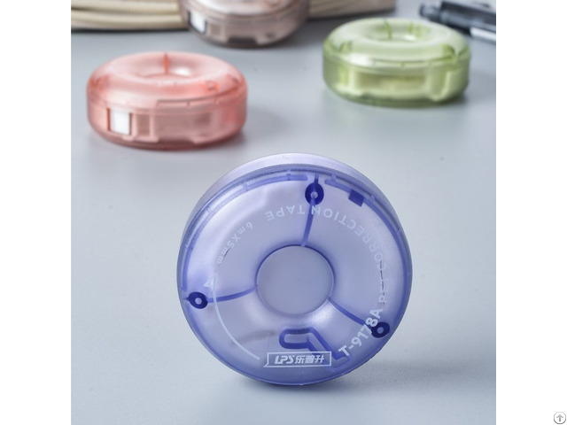 Students Funny Stationery Round Shape Doughnut Style Twisting Correction Tape Cute Mini Size