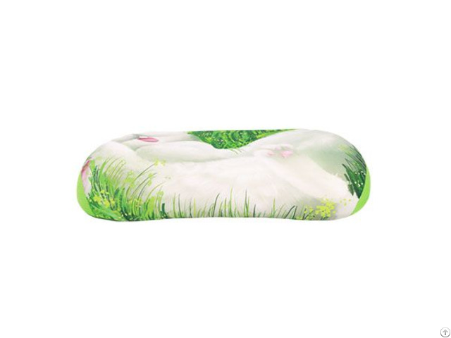 Flexible Tube Neck Protection Sleeping Pillow Standard Version Velvet Rabbit Green