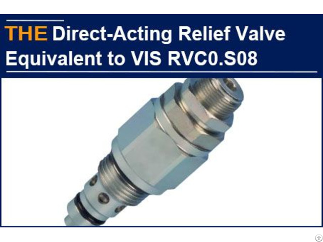 Hydraulic Direct Acting Relief Valve Equivalent To Vis Rvc0 S08