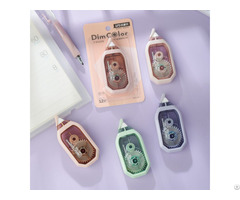 Full Wraparound Design Durable Stationery Supplies For Students Integrated Cap Correction Tape