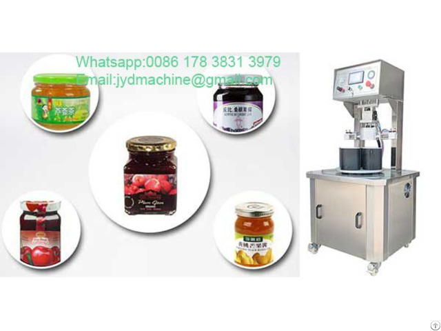 Semi Automatic Glass Jar Vacuum Capping Machine For Sale