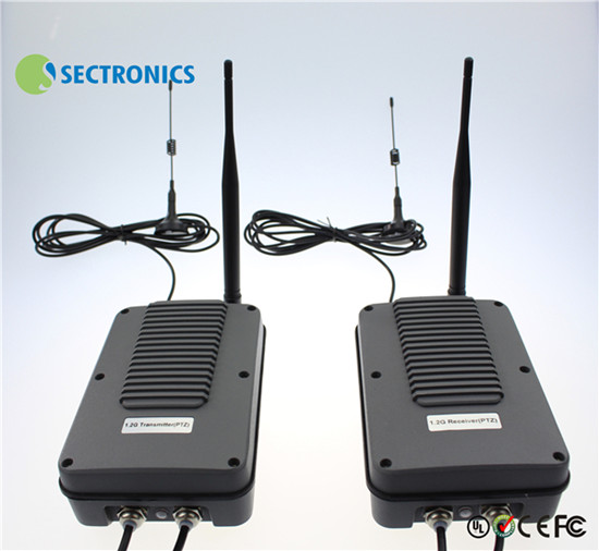 1 2ghz 3000mw 16 Ch 2000 Meters Waterproof Wireless Video Transmitter For Ptz