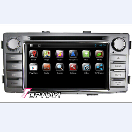 1 Din 6 2 Inch Capacitive Multi Touch Screen Android Car Dvd Player Gps For Toyota Hilux 2012
