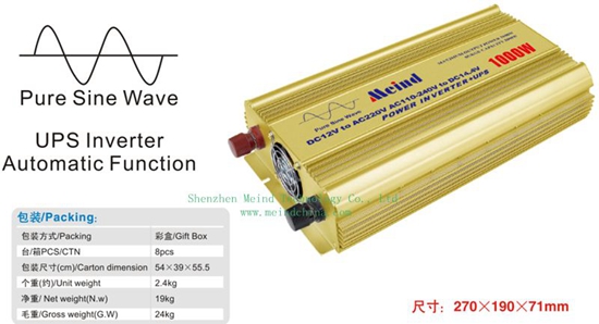1000w Power Inverter Pure Sine Wave With Ups Ac Converter Car Inverters Supply Adapter Charger