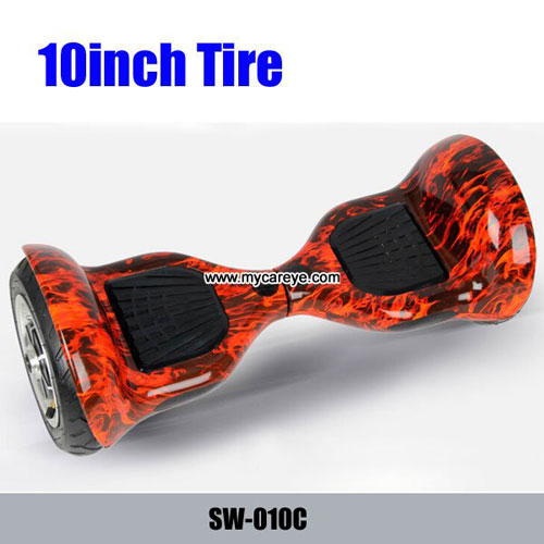 10inch Red 2 Wheel Electric Standing Golf Scooter Smart Two Wheels Self Ballancing Drift