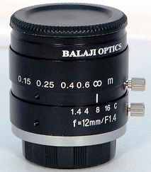12 Mm Machine Vision Lenses Bmt 1412d Balaji Optics In India
