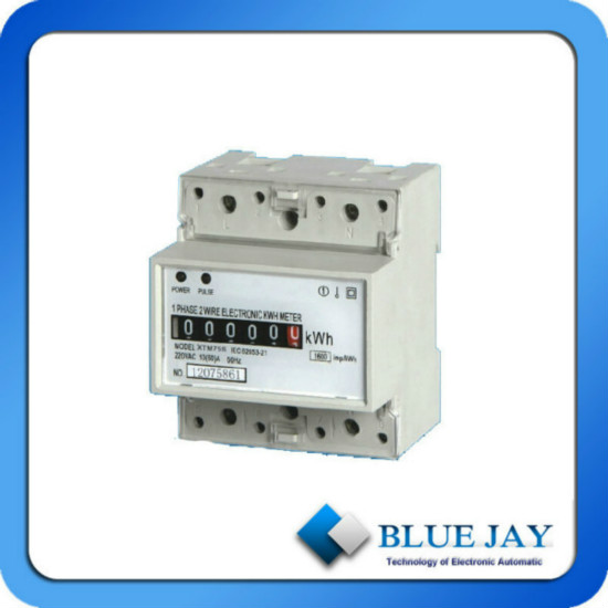120 V 220 Output Energy Meter Single Phase Two Wire Mini Power Active Din Rail