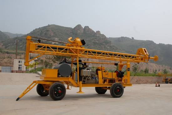 150m Depth Trailer Mounted Water Well Drilling Rig For Sale