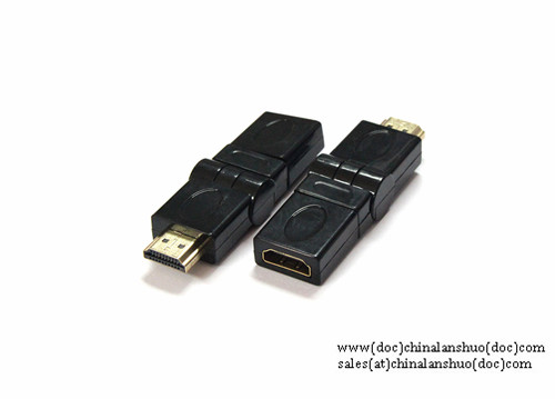 180 Degree Rotatable Hdmi Am To Af Adapter