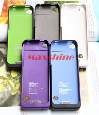 1900mah Battery Case Pack Specially For Iphone 4 4s Laptop Power Bank Mobile Backup Portable Charger