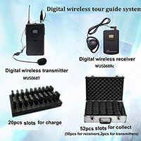 2 4g Digital Wireless Tour Guide System For Group And Conference