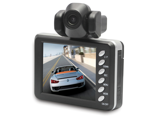 2 7 Inch Color Screen 1 3 Megapixel Car Black Box Dvr Video Recorder With Dual Camera Lens