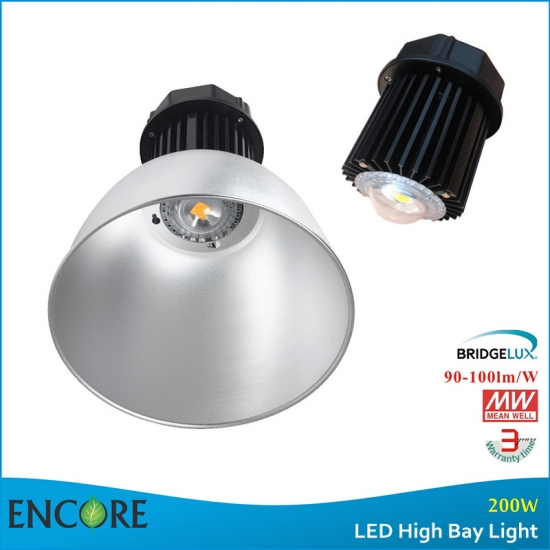200w Ip65 Bridgelux Cob Led High Bay With Meanwell Driver