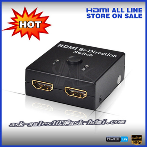 2012 New Hot Sale High Quality Hdmi Switcher 2x1